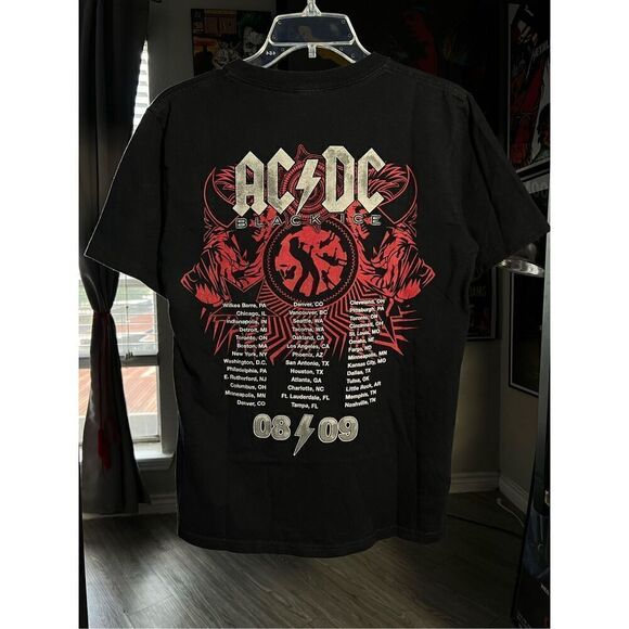 Y2K AC/DC Black Ice 2008 Tour Tee - Picture 3 of 6